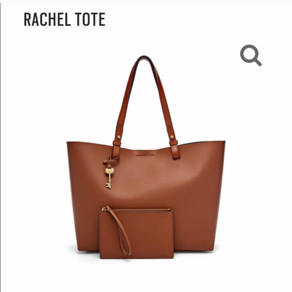 Fossil Brown Rachel Tote NWOT 🗝